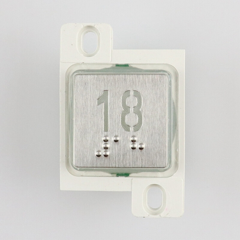 。电梯按钮JA-5*4红光蓝光圆形按键适用上海江燕长江斯迈普方电梯