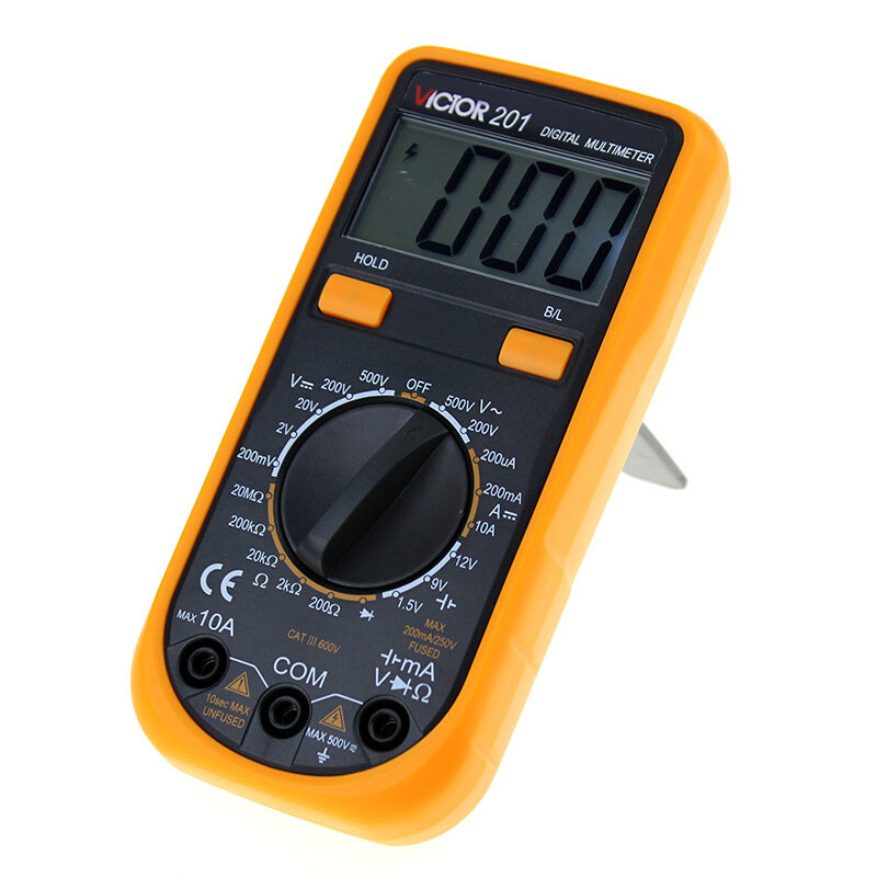 。深圳胜利数字万用表数显万能表防烧袖珍万用表数字多用电表万能