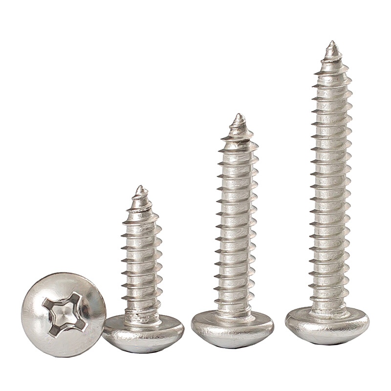 。M2.2 M2.9M3 304不锈钢十字盘头/圆头自攻螺丝钉*6.5-13-19-25-