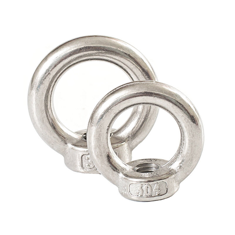 。304不锈钢吊环螺丝螺母起重螺栓加长环形螺钉吊耳吊丝M4M5M6M8M