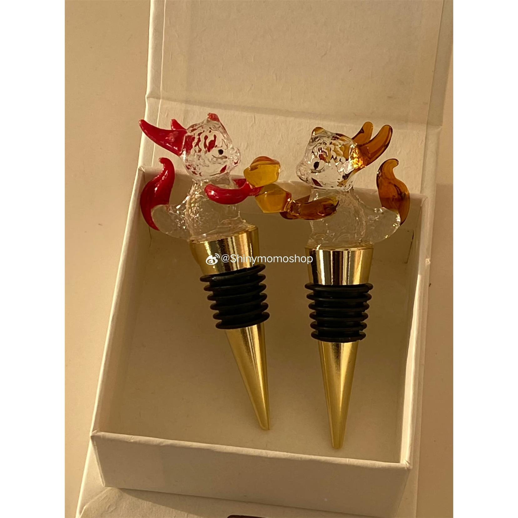 Shinymomo创意设计龙年瓶塞新年香槟酒瓶密封塞可爱小龙玻璃瓶塞