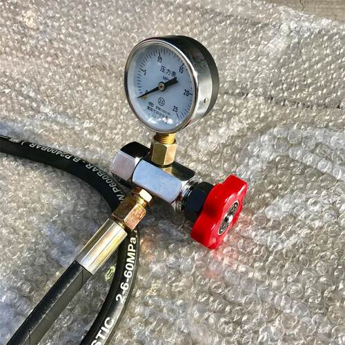 压力表 充气工具 CQJ-D-H -25MPA 管长度3米  压力25MPA
