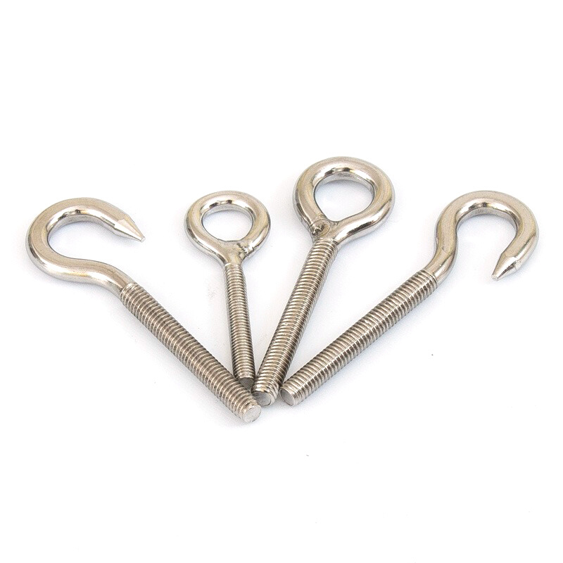 。304不锈钢吊环螺丝羊眼螺钉带圈螺杆环形钩形螺栓M5M6M8M10M12m