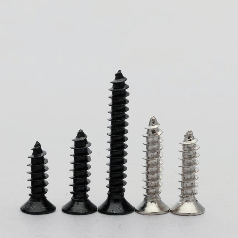 KA沉头十字自攻螺钉黑色镀镍电子小螺丝自攻螺丝M1M1.2M2.3M2.6M3