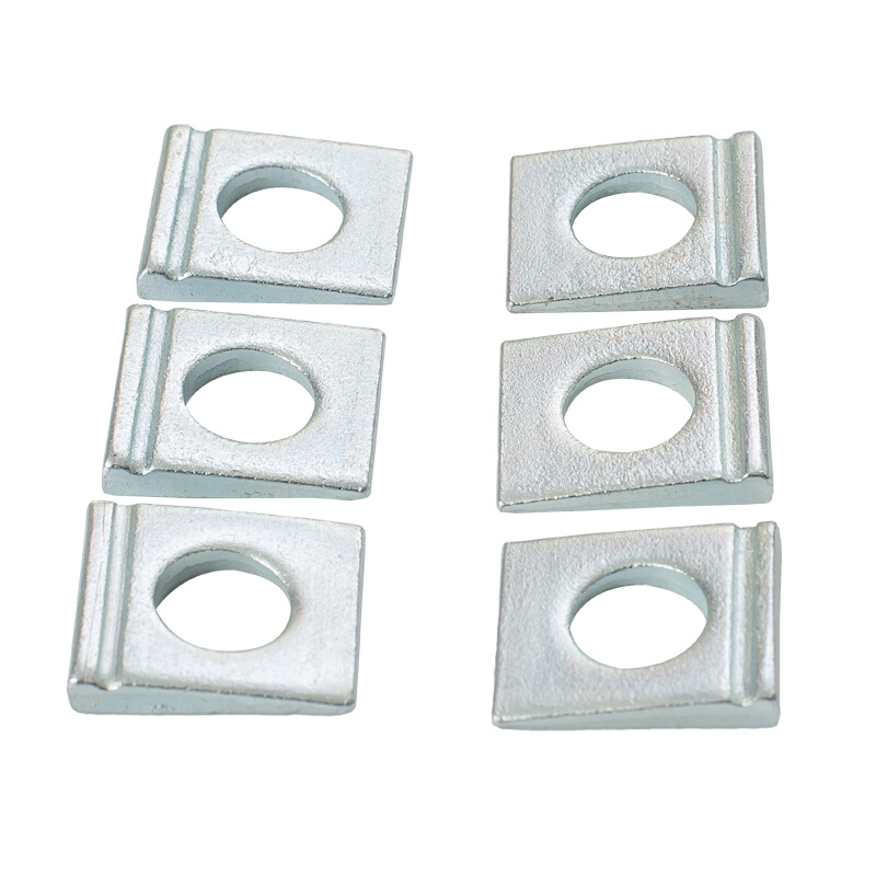 。碳钢 白锌DIN435 单槽方斜垫圈 工字钢用垫圈 槽钢垫圈 M8M10-M