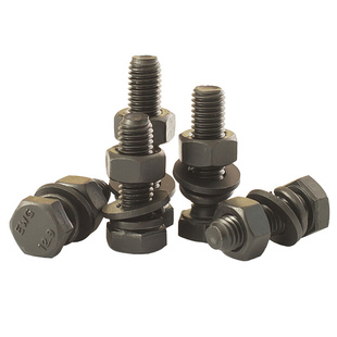 。12.9级高强度螺栓外六角螺丝螺母套装大全配件M6M8M10M12M14M16