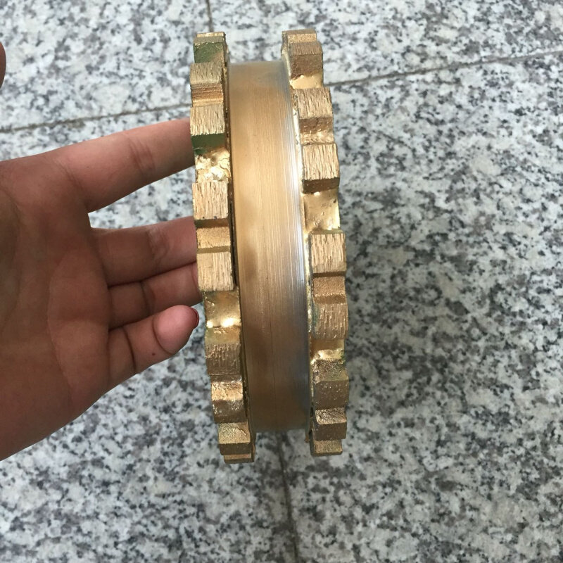 。金刚石磨轮 石材拉槽开槽轮 2道槽开槽磨头 磨边机线条轮 烧结