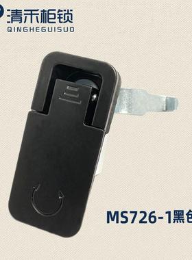 MS726-2平面锁配电箱MS106机柜门锁可调节压缩式黑色726-1