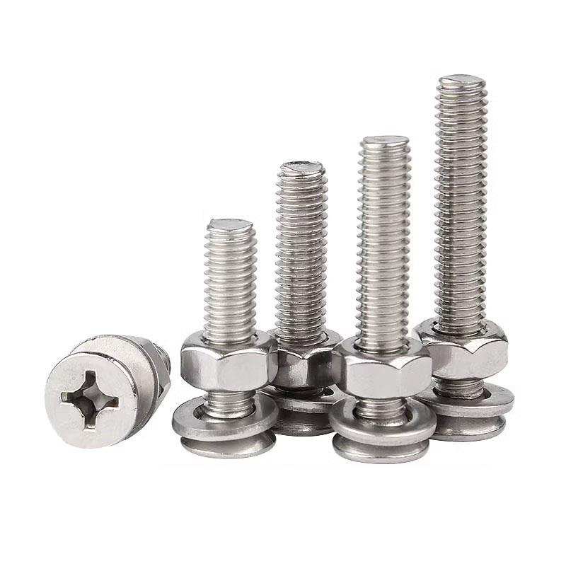 304不锈钢平头十字螺丝螺母套装大全 组合螺栓沉头螺钉M3M4M5M6