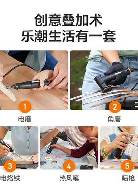 威克士MakerX小型充电角磨745锂电打磨抛光切割电剪刀多功能套装