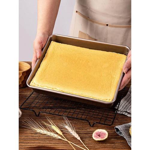 烤盘烤箱用家用古早提拉米苏蛋糕模具不沾雪花酥饼干长方形面包盘