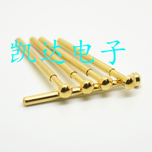 镀金头测试针PA156 大圆头 弹簧针 探针2.36mm 顶针