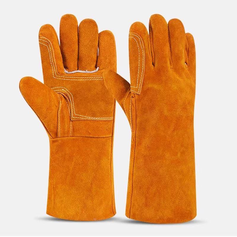 电焊手套牛皮无缝加固耐磨防烫耐高温焊隔热焊工加厚劳保柔软手套