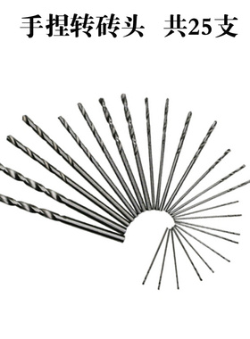 。0.5-3.0mm 25PC套装 微型直柄麻花钻头 小钻头珍珠打孔机小钻头