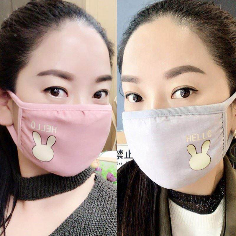 夏季口罩女防尘囗罩透气冬天防寒防风保暖纯棉女神时尚可洗布