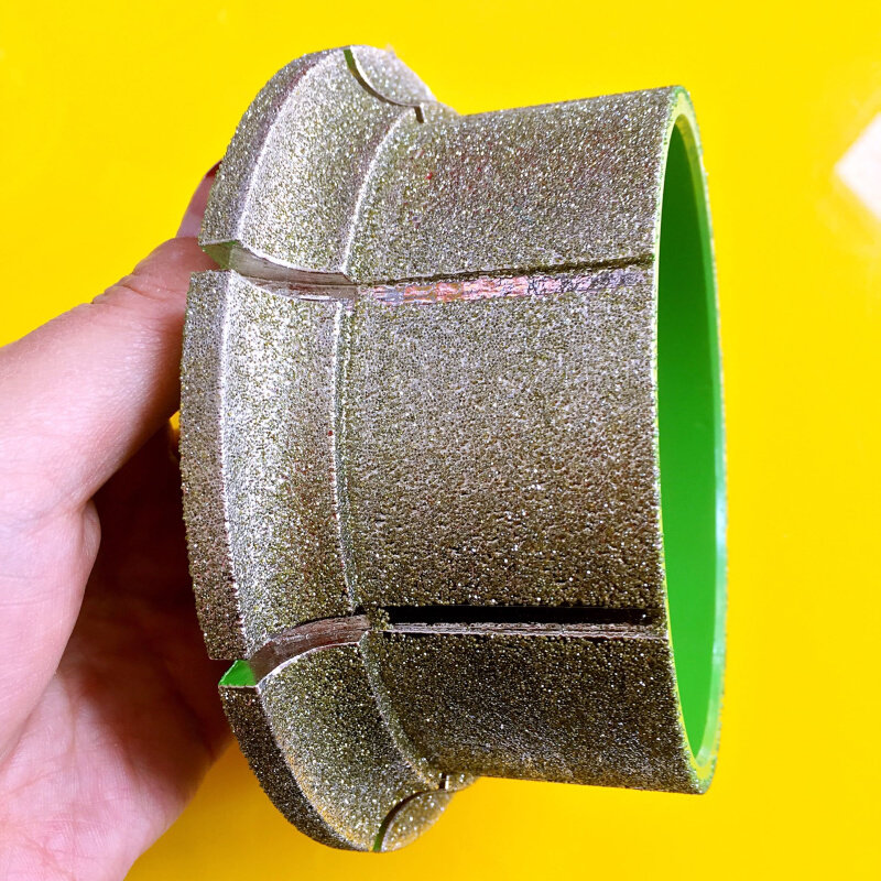 。大理石金刚石电镀磨轮石材磨边机线条轮140直径30孔橱柜台面磨