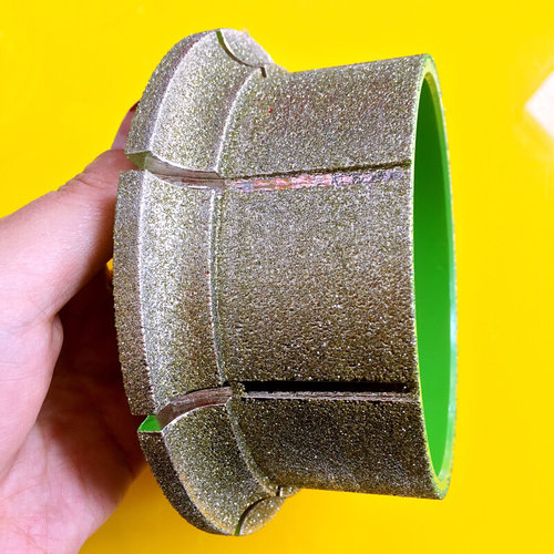 。大理石金刚石电镀磨轮石材磨边机线条轮140直径30孔橱柜台面磨