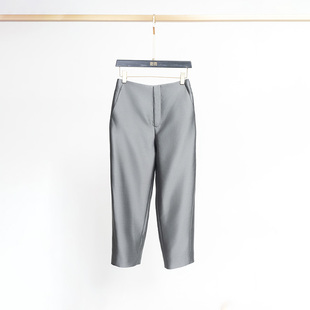 门里门外深灰丝毛弯刀裤BR25QK0873E