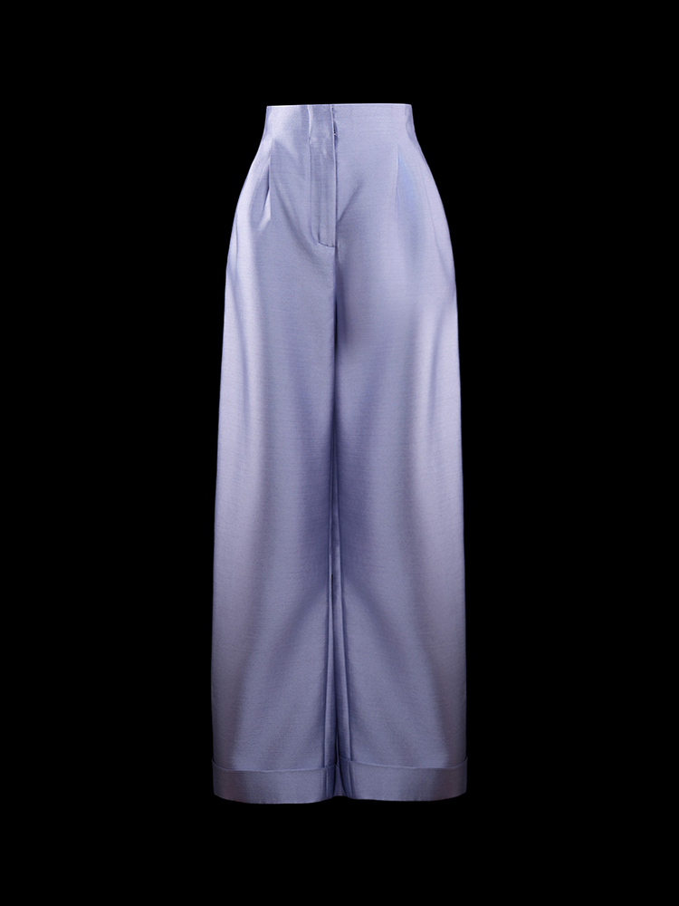 紫色百搭气质基础款女装