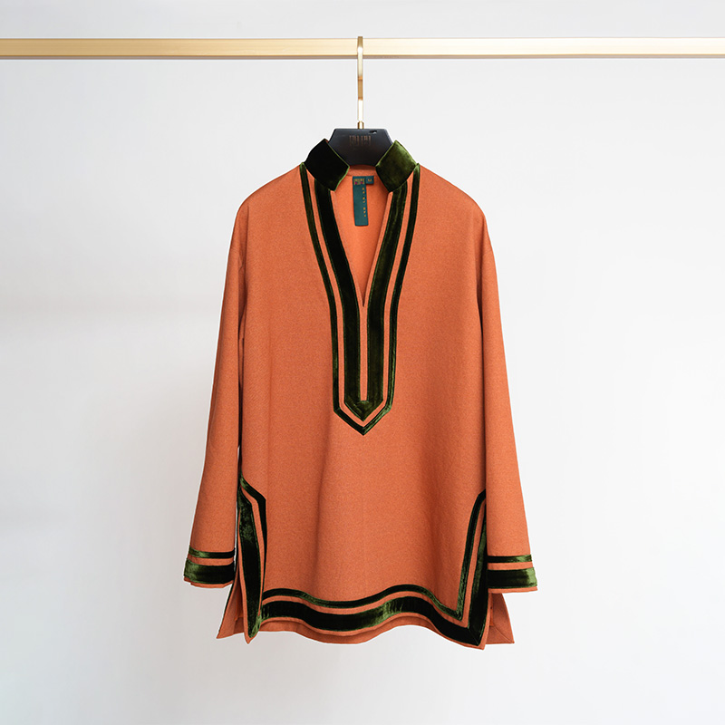 门里门外榛子色丝毛棉上衣BC25CS0576A