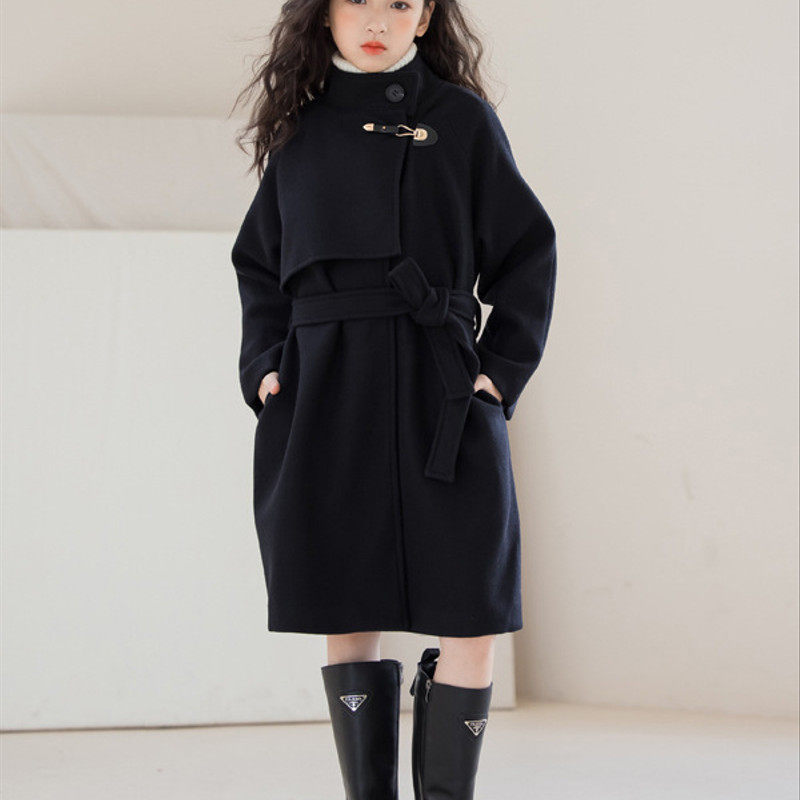 2025秋冬保暖女童毛呢外套母女亲子装韩版开衫中长款大童大衣,童装/婴儿装/亲子装,呢大衣,淘宝优惠券,粉丝福利购,淘宝优惠卷