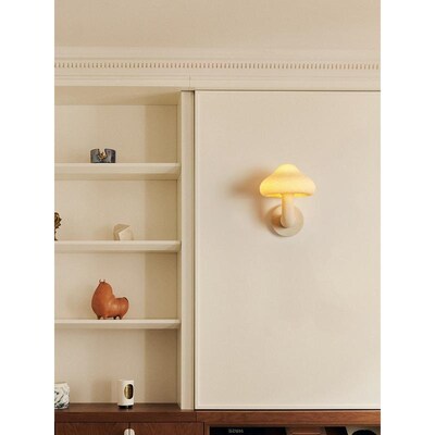 蘑菇壁灯法式奶油风创意个性艺术过道儿童房装饰可爱卧室床头