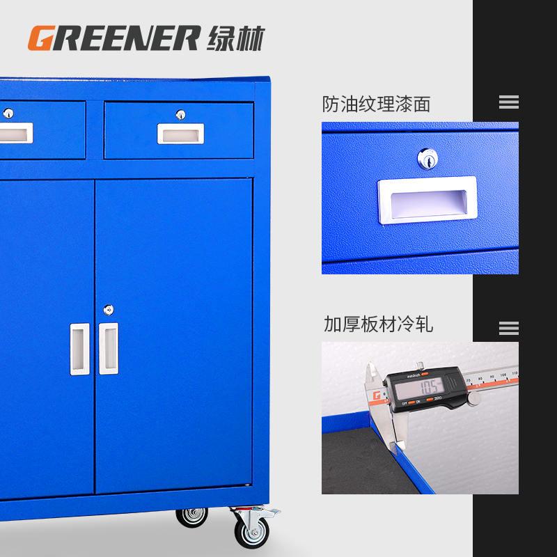 工具车汽维修工具柜子车间用移动推车多功能抽屉式铁皮五金箱