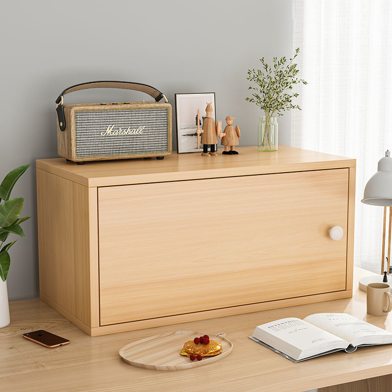 格子柜自由组合小柜子家用飘窗收纳小书架落地带门单个小型储物柜