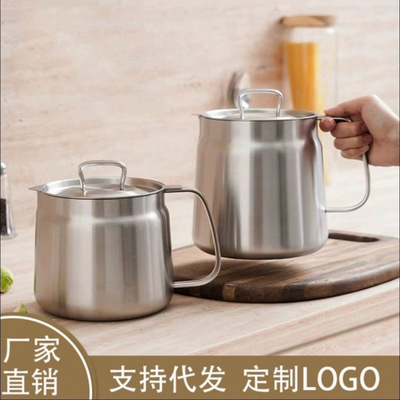 厂家直销特厚304不锈钢滤油壶通用型一体油炸锅大容量储油罐