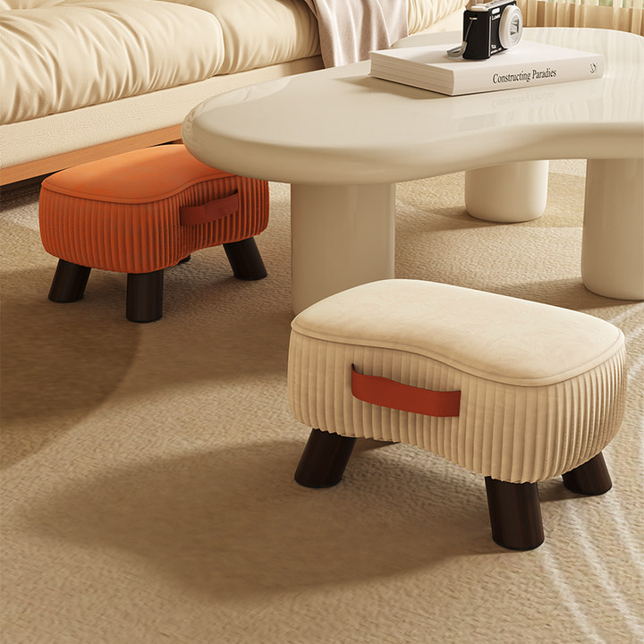 家用门口换鞋凳轻奢软包进门凳实木小板凳玄关凳子沙发凳简约矮凳