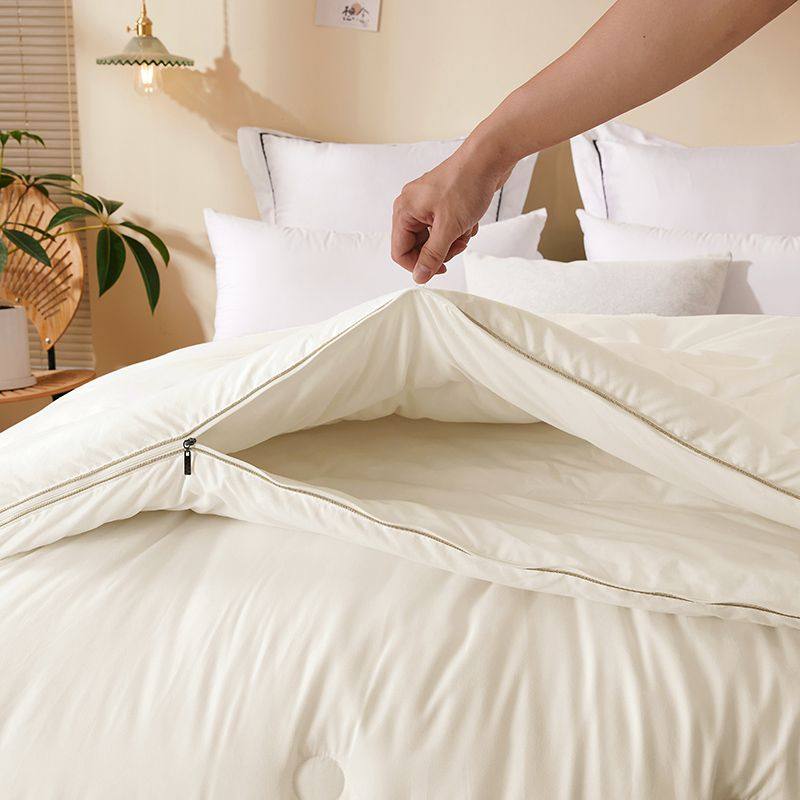 蚕丝被子母被二合一100桑蚕丝拉链款双人春秋被芯四季通用手