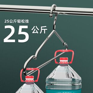 PK7J304不锈钢衣架实心加粗加厚家用凉铁晒衣挂特粗晾衣服架子挂