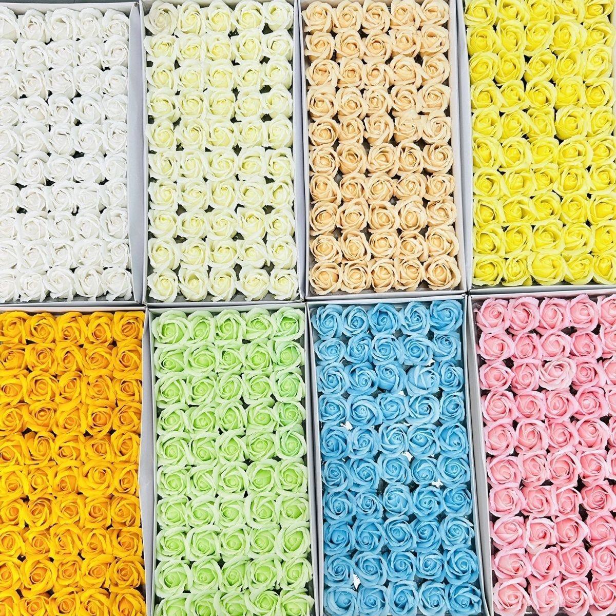 三层香皂花花头仿真花加厚花瓣厂家直销肥皂花带底座玫瑰手工diy