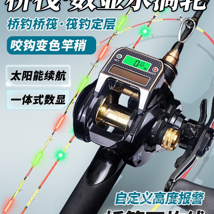 筏钓竿套装全套数显水滴轮新款桥钓伐杆带包桥筏小筏竿