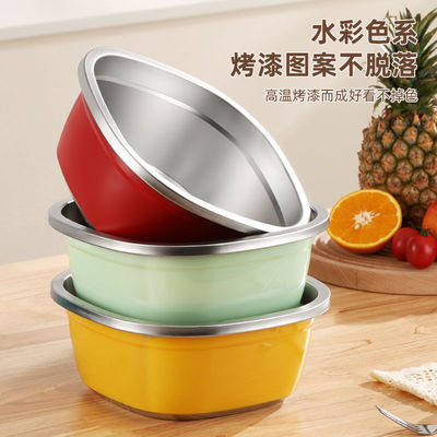 食品级304不锈钢盆洗菜沥水篮漏厨房家用滤水篮淘米