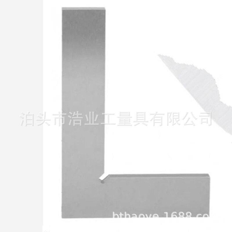 平口角尺90度INOX不锈钢德标DIN875直角尺0级50x40钳工划线角度尺