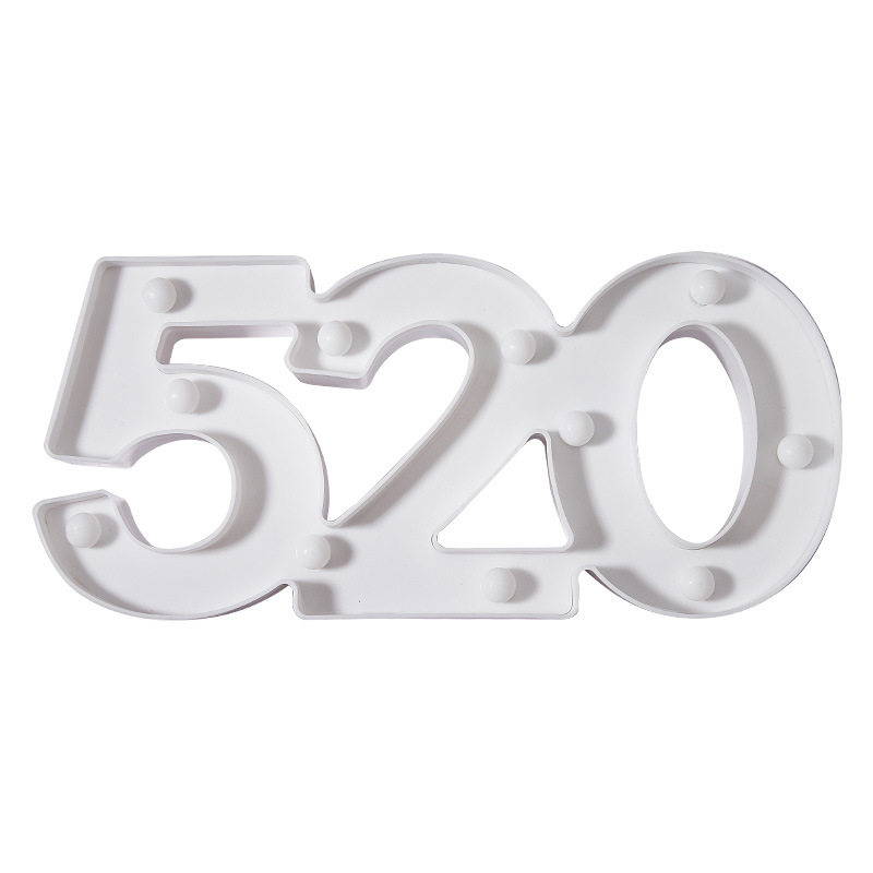 led字母灯生日快乐趴体布置派对场景装饰 后备箱浪漫惊喜求婚表白