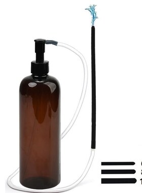 Brown Douche Anal Enema Shower Pump Container Urethral Penis