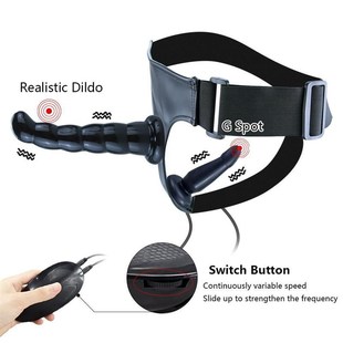 Double Penis Dual Ended Vibrate Strapon dildo Adult Sex Toys