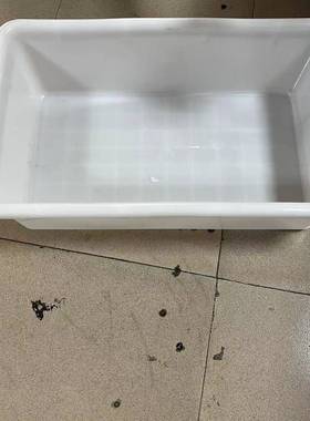 615*410*175mm加厚白盆 塑料安检盆 灰色零件盆 塑料白色胶盆