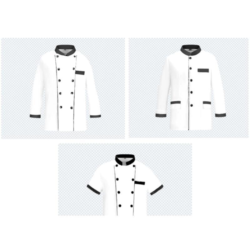 特战荣耀同款炊事厨师长工作服夏长短袖白色立领10式厨师服