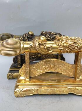 纯铜大笔毛笔摆件店铺开业礼品大气招财毛笔大笔家居装饰