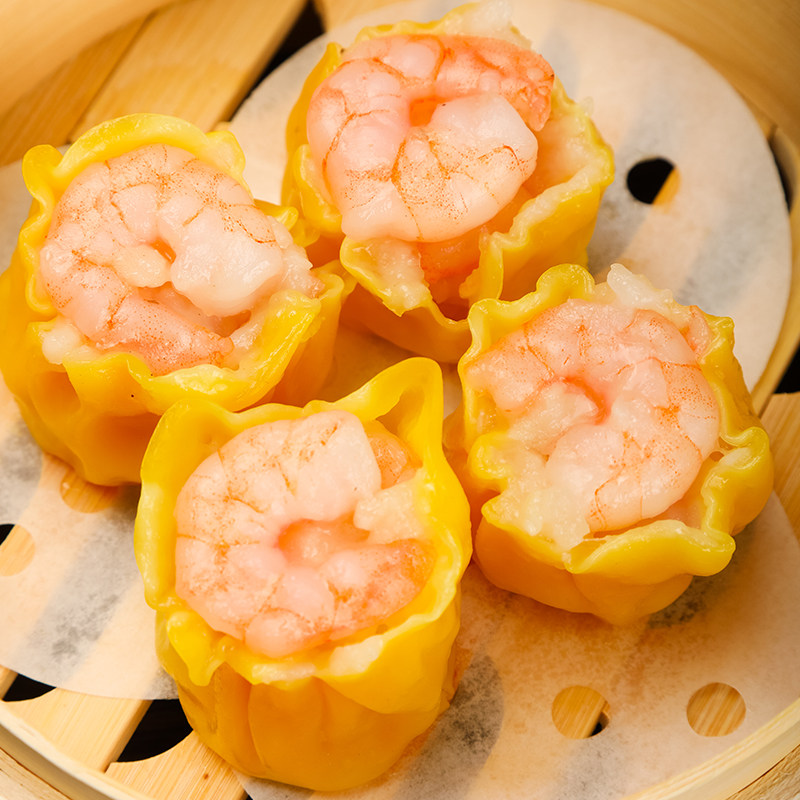 粤原饺整箱包邮鲜虾仁干蒸鲜肉粒烧卖蟹籽烧麦半成品茶楼点心批发