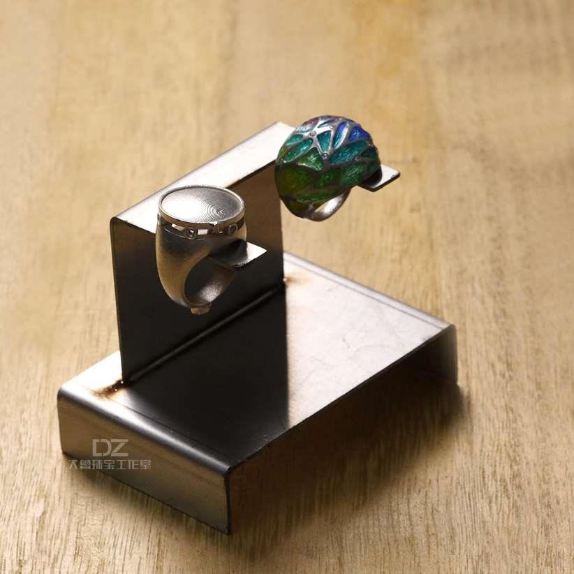 珐琅景泰蓝戒指烧制用辅助工具 无污染金属支架 戒指支烧架