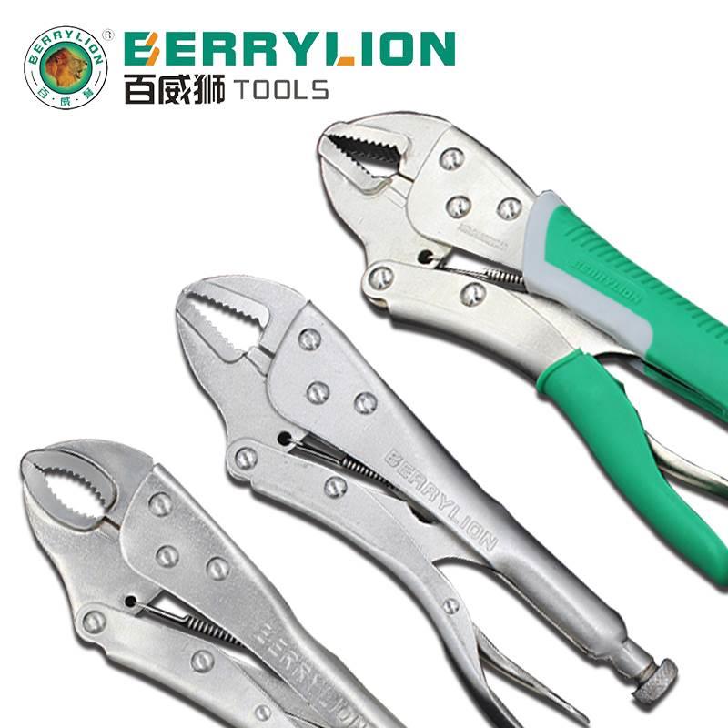 百威狮大力钳平口钳子大力省力钳平口钳子10寸夹持钳水管钳铬钼钢