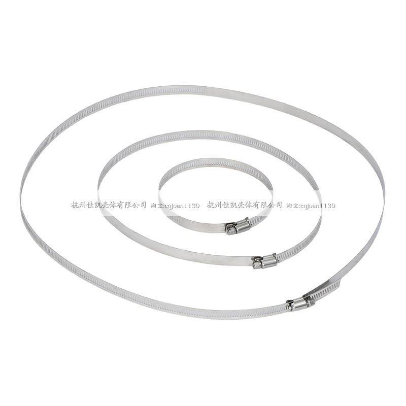 不锈钢卡箍管卡强力美式喉箍抱箍管箍管夹水管支架桥架(宽度12mm)