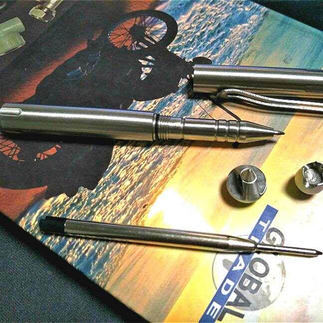 1号笔带笔夹款不锈钢战术笔 户外防身攻击笔 高硬度装备防卫笔