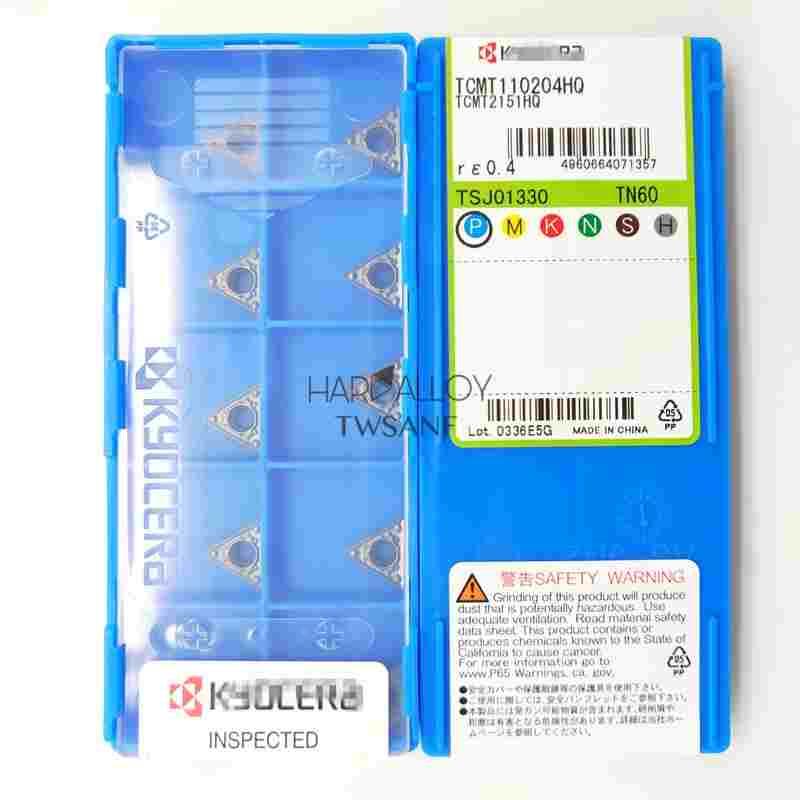 正品日本京瓷数控车刀片TCMT110204HQ TN60金属陶瓷刀粒