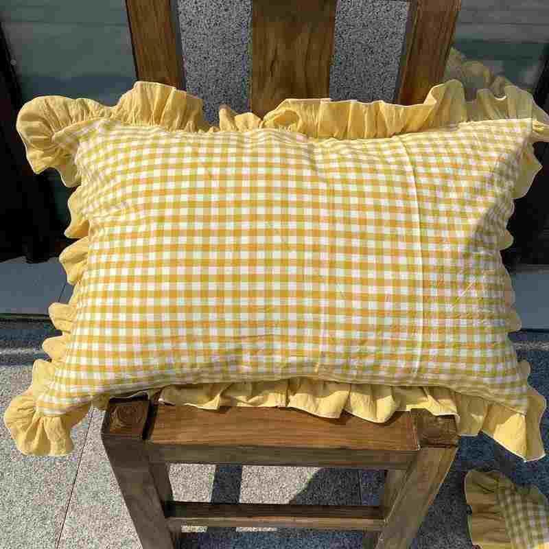 荷色织水洗棉边枕套木耳边枕头叶套白色洛丽风花边格色,玩具/童车/益智/积木/模型,其它玩具,淘宝优惠券,粉丝福利购,淘宝优惠卷