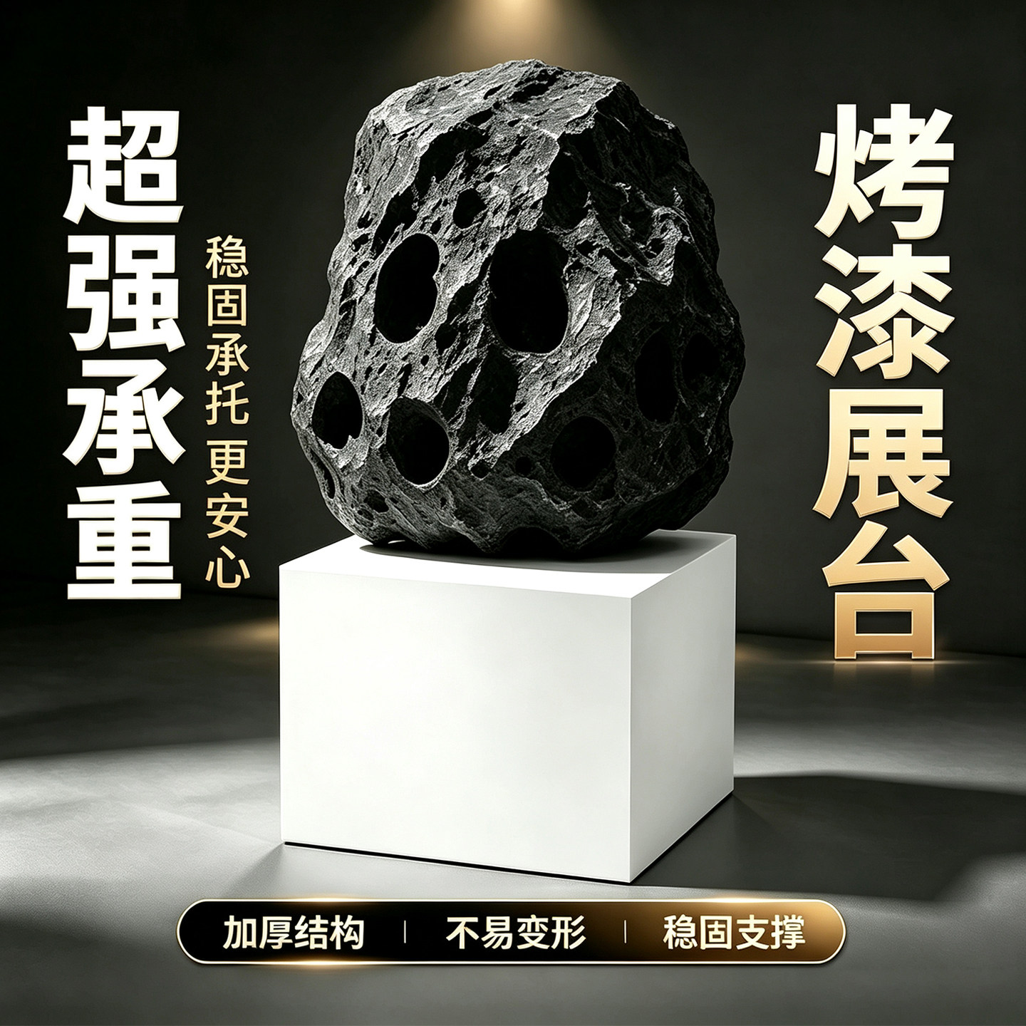 白色烤漆承重展台底座商业会展展展示柜/陈列柜/展示